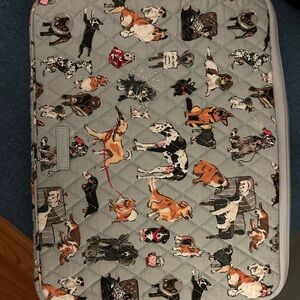 Vera Bradley tablet sleeve with dog print